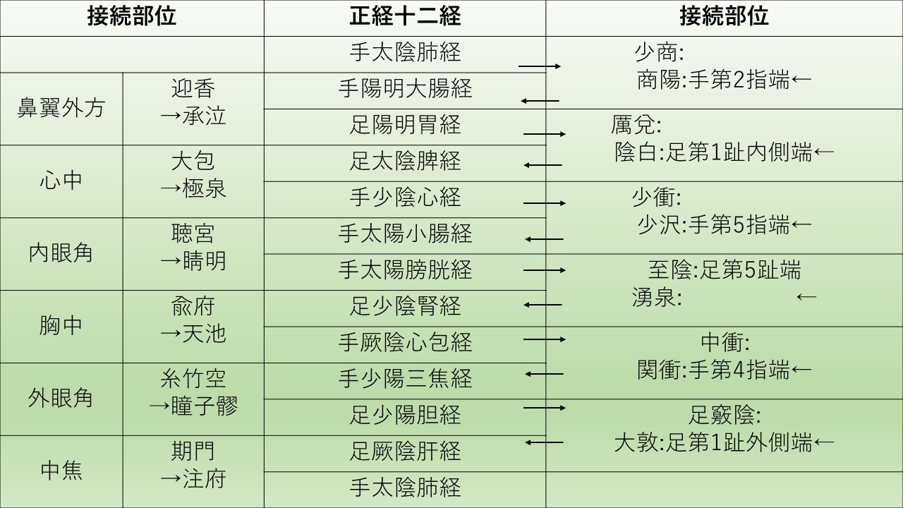 正経十二経脈