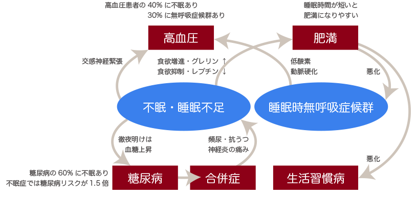 生活習慣と不眠の関係